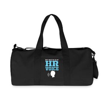 HR Manager - Recycled Canvas Sports Bag by Stanley/Stella - black - Front