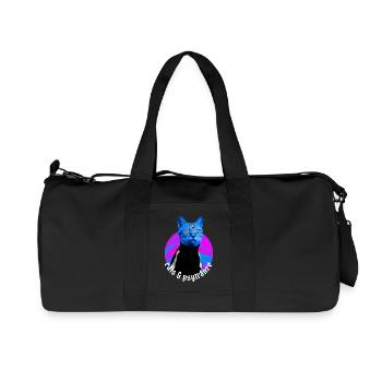 Cats & Psytrance - Rave outfit Psy trance - Recycled Canvas Sports Bag by Stanley/Stella - black - Front