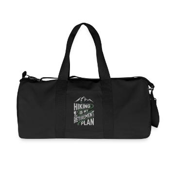 Hiking is My Retirement Plan - Recycled Canvas Sports Bag by Stanley/Stella - black - Front