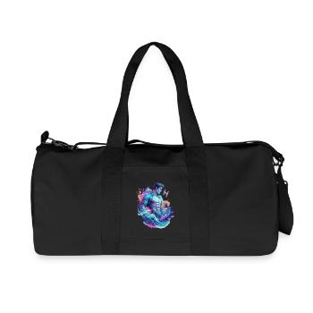 Poissons_Astro_Homme - Recycled Canvas Sports Bag by Stanley/Stella - black - Front