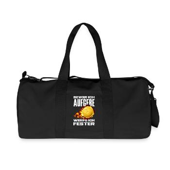 Handball Handballer Handball Trainer Fan Geschenk - Recycelte Canvas-Sporttasche von Stanley/Stella - Schwarz - Vorne