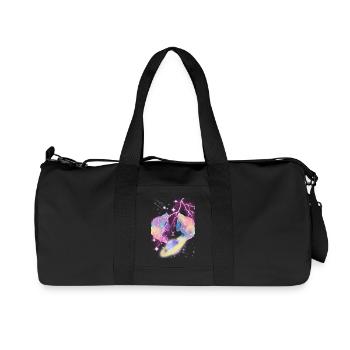 Zwillinge – Astrologiegeschenk - Recycelte Canvas-Sporttasche von Stanley/Stella - Schwarz - Vorne