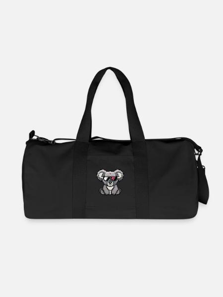 Koala Cool Tier - Recycelte Canvas-Sporttasche von Stanley/Stella - Schwarz