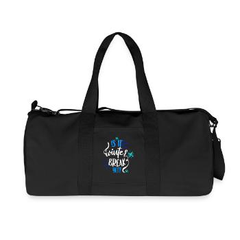 C’est la trêve hivernale ? - Sac de sport en toile recyclée Stanley/Stella - noir - Devant