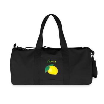 Zitrone - Recycelte Canvas-Sporttasche von Stanley/Stella - Schwarz - Vorne