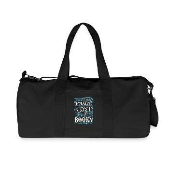 I Get Totally Lost In Books - Recycled Canvas Sports Bag by Stanley/Stella - black - Front