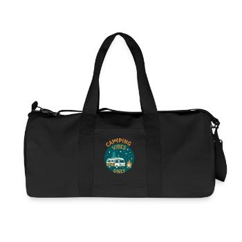 Camping Vibes Only - Leisure Design - Recycled Canvas Sports Bag by Stanley/Stella - black - Front