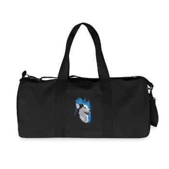 I Love Husky - Recycled Canvas Sports Bag by Stanley/Stella - black - Front