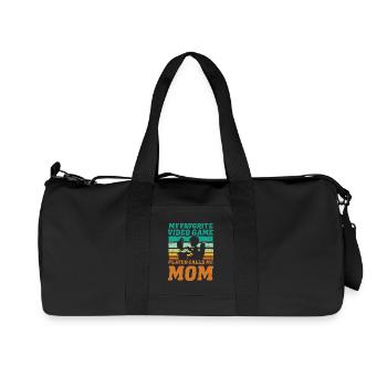 My favorite Video Game player calls me Mom - Recycled Canvas Sports Bag by Stanley/Stella - black - Front