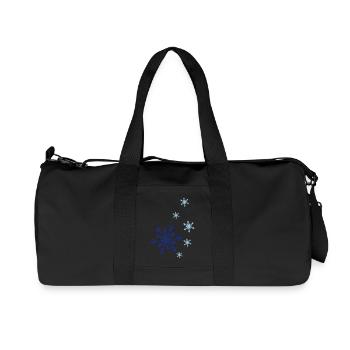 snowflake combination01 - Recycled Canvas Sports Bag by Stanley/Stella - black - Front