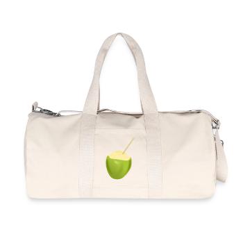 lait de coco - Sac de sport en toile recyclée Stanley/Stella - blanc naturel - Devant