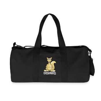 Känguru - Beuteltier - 2C - Recycelte Canvas-Sporttasche von Stanley/Stella - Schwarz - Vorne