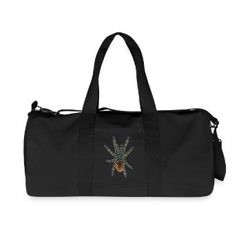 Spinne Vogelspinne ohne Schatten Illustration - Recycelte Canvas-Sporttasche von Stanley/Stella - Schwarz - Vorne