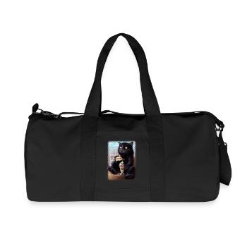CAESAR 2019 - Recycelte Canvas-Sporttasche von Stanley/Stella - Schwarz - Vorne