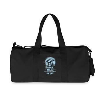 Ja ich bin Friseur - Recycelte Canvas-Sporttasche von Stanley/Stella - Schwarz - Vorne