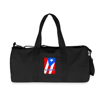 Puerto Rico grandmother flags design - Recycled Canvas Sports Bag by Stanley/Stella - black - Front