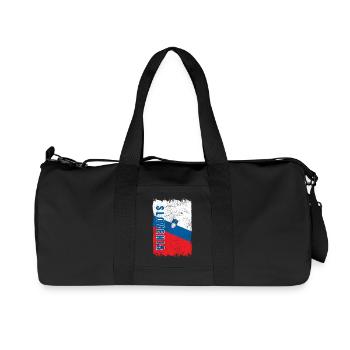 Drapeau vintage de Slovénie - Sac de sport en toile recyclée Stanley/Stella - noir - Devant