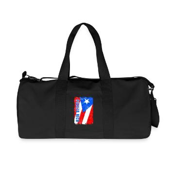Puerto Rico flag - Recycled Canvas Sports Bag by Stanley/Stella - black - Front