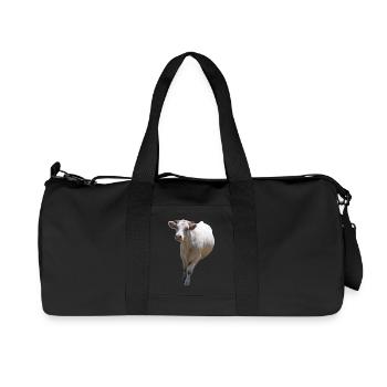 T-shirt de vache personnalisé cadeau pour les agriculteurs - Sac de sport en toile recyclée Stanley/Stella - noir - Devant