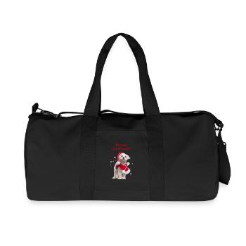 Doux Noël - Sac de sport en toile recyclée Stanley/Stella - noir - Devant