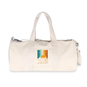 Mountains Calling Retro Sunset - Recycled Canvas Sports Bag by Stanley/Stella - natural - Front