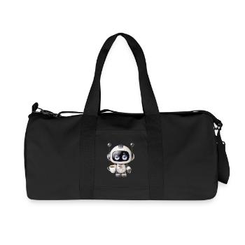 Robot Coffee - Recycled Canvas Sports Bag by Stanley/Stella - black - Front