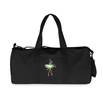 Graffiti Funky pulvérisateur Illustration Tattoo Art - Sac de sport en toile recyclée Stanley/Stella - noir - Devant