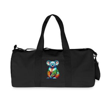 Koala - Sac de sport en toile recyclée Stanley/Stella - noir - Devant