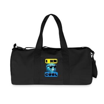 Eis - Recycelte Canvas-Sporttasche von Stanley/Stella - Schwarz - Vorne