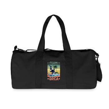 Orca Killer Whale - Recycled Canvas Sports Bag by Stanley/Stella - black - Front