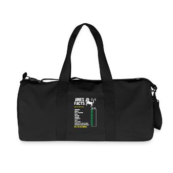 Sternzeichen Widder - Recycelte Canvas-Sporttasche von Stanley/Stella - Schwarz - Vorne