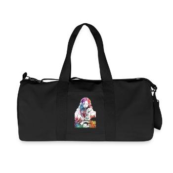 DJ girl music console - Recycled Canvas Sports Bag by Stanley/Stella - black - Front