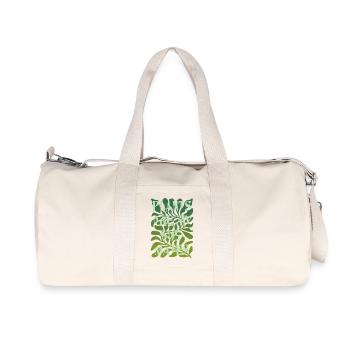 Les plantes sont mes âmes sœurs Lettrage - Sac de sport en toile recyclée Stanley/Stella - blanc naturel - Devant
