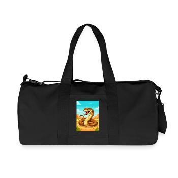 Taipan intérieur – le serpent le plus meurtrier d’Australie - Sac de sport en toile recyclée Stanley/Stella - noir - Devant