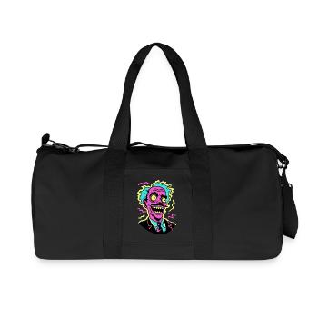 Neon Screaming Pop Art Portrait - Recycled Canvas Sports Bag by Stanley/Stella - black - Front