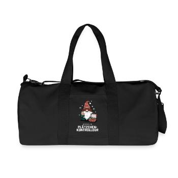 Gnome Inspecteur Officiel des Cookies - Sac de sport en toile recyclée Stanley/Stella - noir - Devant