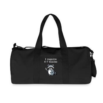 6-7 Refroidisseur de mèmes Internet 6 7 Raton laveur - Sac de sport en toile recyclée Stanley/Stella - noir - Devant