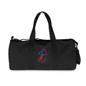 Art du sport automobile #motor #sport - Sac de sport en toile recyclée Stanley/Stella - noir - Devant