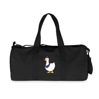 Là où les vents se rencontrent - Chinese Goose - Sans secte - Sac de sport en toile recyclée Stanley/Stella - noir - Devant
