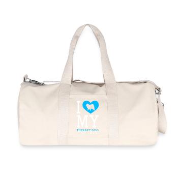 Therapy Dog Therapist Therapy Dog Trainer - Recycled Canvas Sports Bag by Stanley/Stella - natural - Front