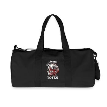 Smile, you can't kill them all - Recycled Canvas Sports Bag by Stanley/Stella - black - Front