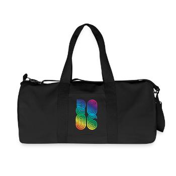 Vintage 2006 20th Birthday - Recycled Canvas Sports Bag by Stanley/Stella - black - Front