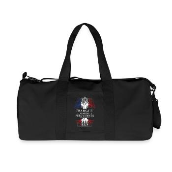 Francais De Racines Peruviennes T-Shirt Cadeau ... - Sac de sport en toile recyclée Stanley/Stella - noir - Devant