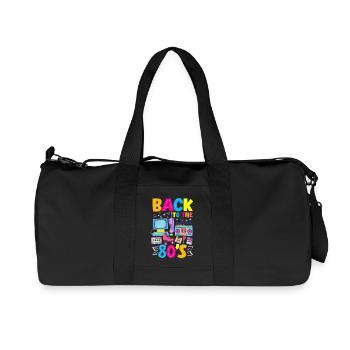Retro Back to the 80s Vintage Design - Recycled Canvas Sports Bag by Stanley/Stella - black - Front