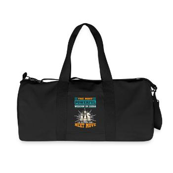 Chess Chess Player Chessboard - Recycled Canvas Sports Bag by Stanley/Stella - black - Front