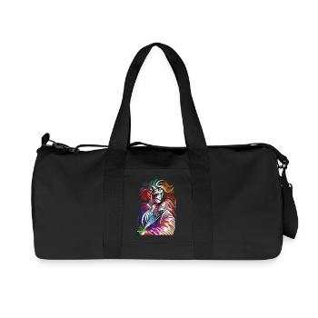 The Lion's Symphony of Colors - Recycled Canvas Sports Bag by Stanley/Stella - black - Front