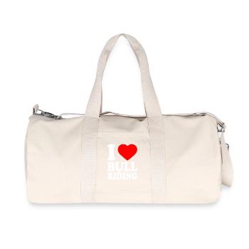 I love bull riding - Recycled Canvas Sports Bag by Stanley/Stella - natural - Front
