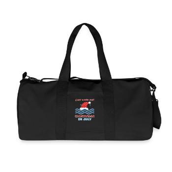 Christmas in July - Recycled Canvas Sports Bag by Stanley/Stella - black - Front