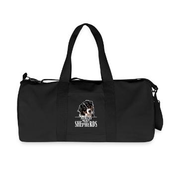 BERGER AUSTRALIEN Dites les chiens australiens de Wilsign - Sac de sport en toile recyclée Stanley/Stella - noir - Devant