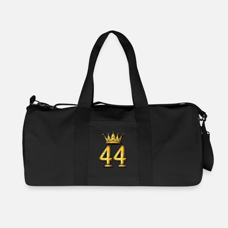 44 Zahl Krone - Recycelte Canvas-Sporttasche von Stanley/Stella - Schwarz